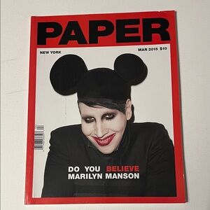 Marylyn Manson Paper magazine iconic Terry Richardson March 2015